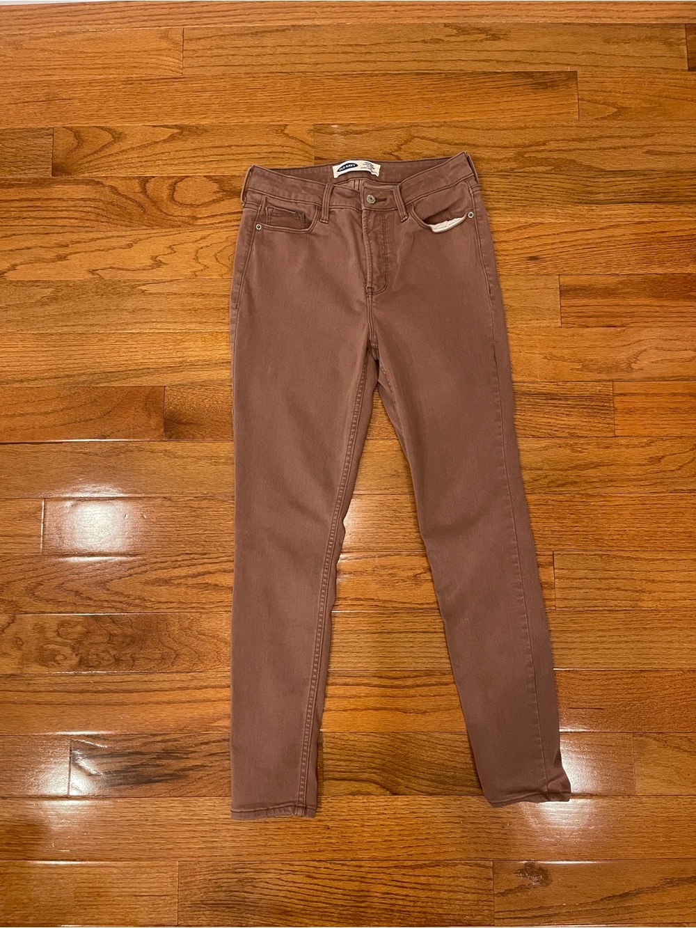 Old Navy Rockstar Super Skinny High Rise Rose Denim Jeans Pants Size 6